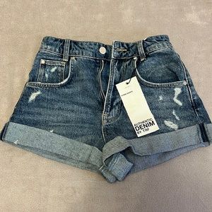 NWT Zara denim shorts 00 XS